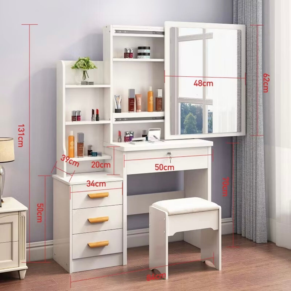 Dressing Table With Stool