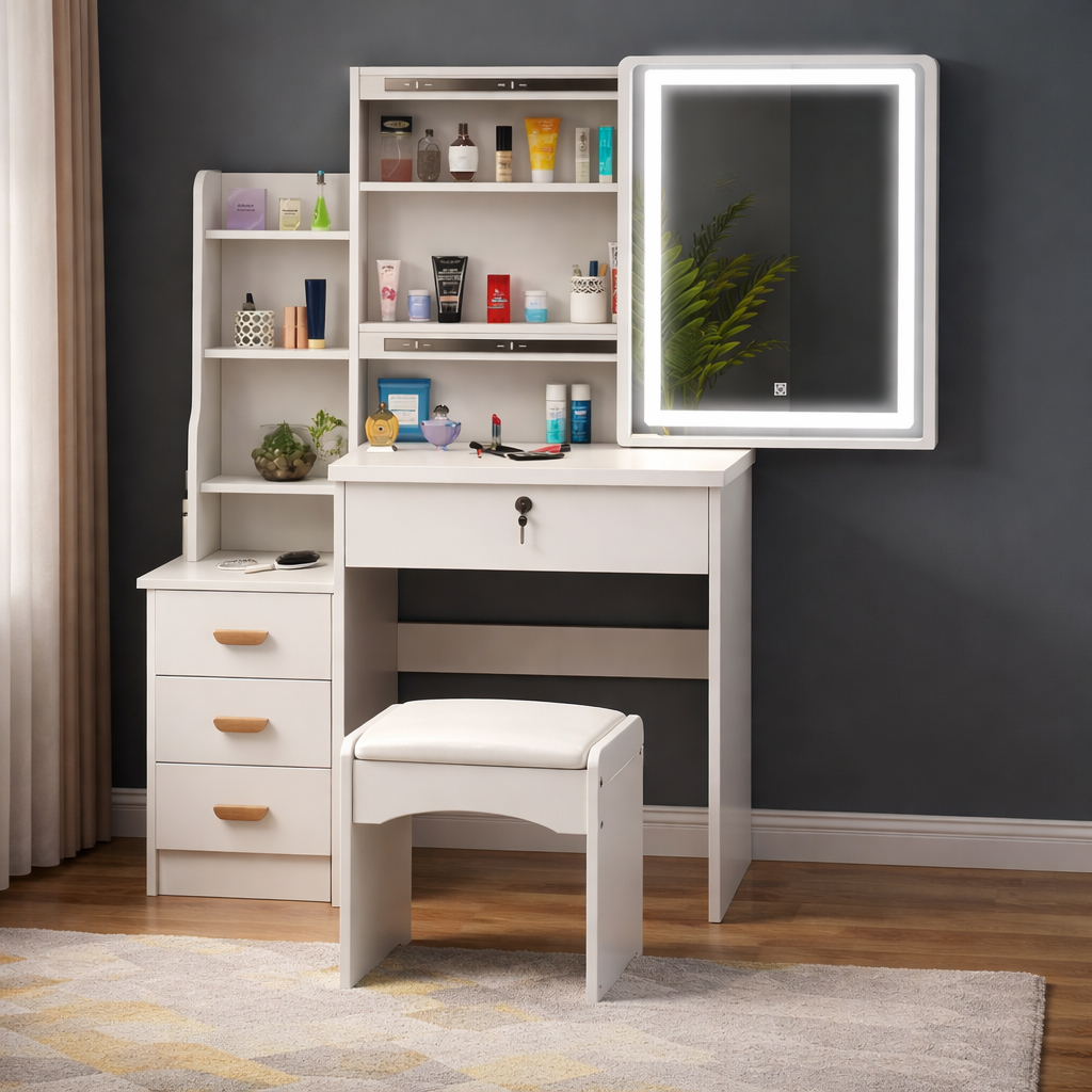 Dressing Table With Stool